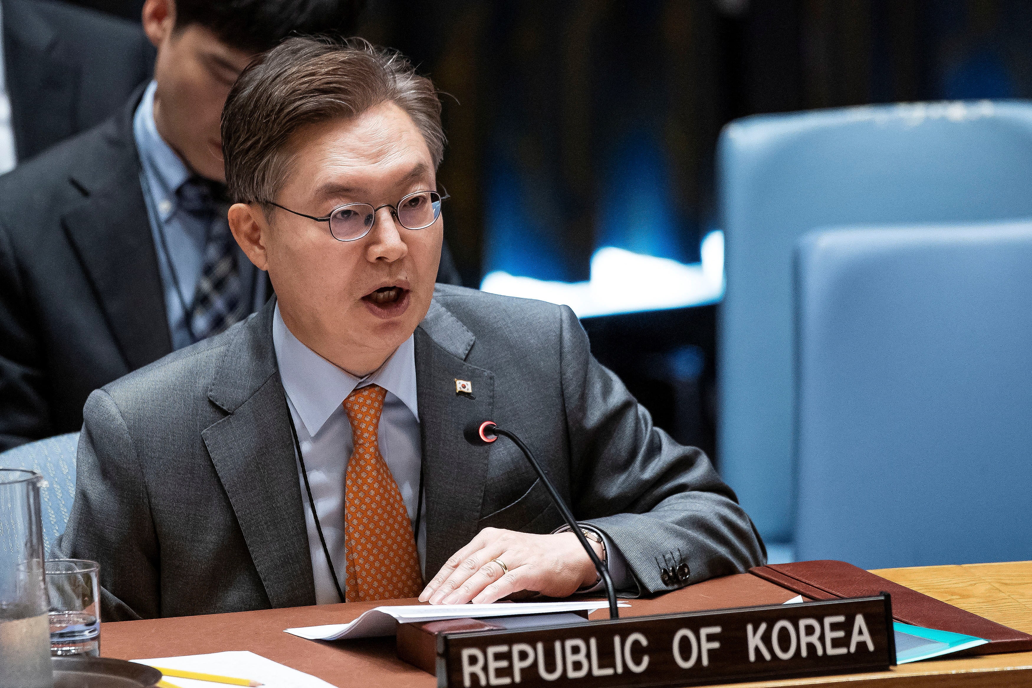 Joonkook Hwang addresses the UN Security Council, re: North Korea (29 May 2024).