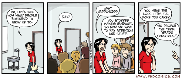 I'll keep lectures slides available for now, but... (PHD Comics, naturally)