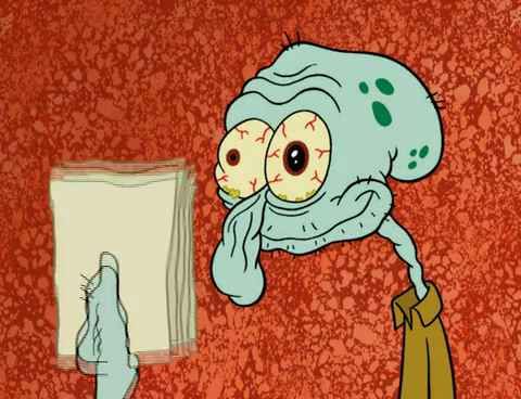 It's remarkable how much Squidward appears in a Google Images search for writing term papers during an all-nighter.
