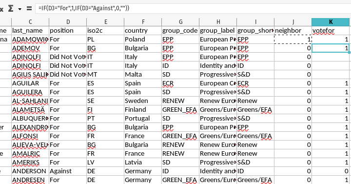 A less convoluted extended 'IF' in Excel (or LibreOffice Calc)